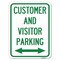 Signmission Reserved Parking Customer & Visitor Parking Heavy-Gauge Alum Parking Sign, 18" x 24", A-1824-23054 A-1824-23054 - alternate 1